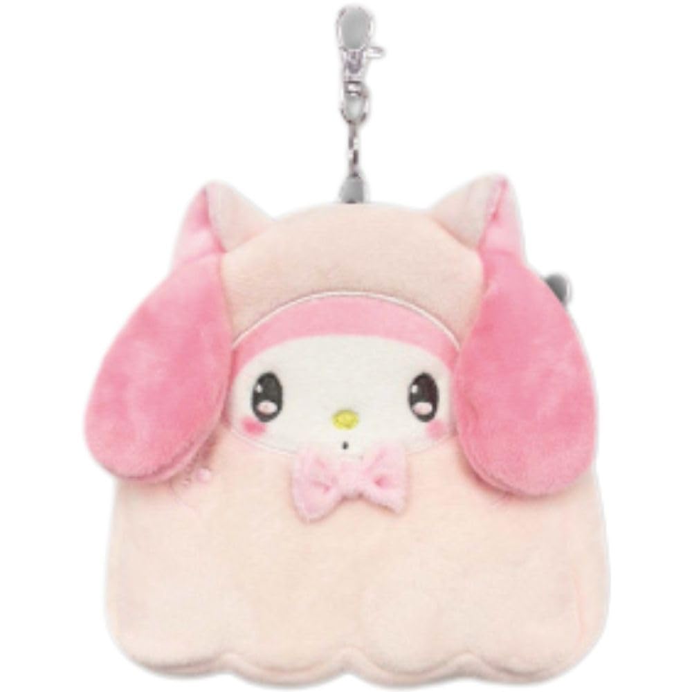 Hatayama Shoji Sanrio Halloween Reel Pass Case Cat Ghost My Melody H14 x x D3cm 63203160 Die-Cut - - Approx. W14.5 -