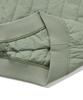 COVERNAT Quilted Half Zip Oversized Sweatshirt Light Khaki
