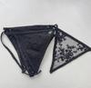 Romantic Lace Fabric Flower Garland Pennant Girls Room Wall Hanging Banner for Kids Birthday Baby Shower Wedding Party Decor