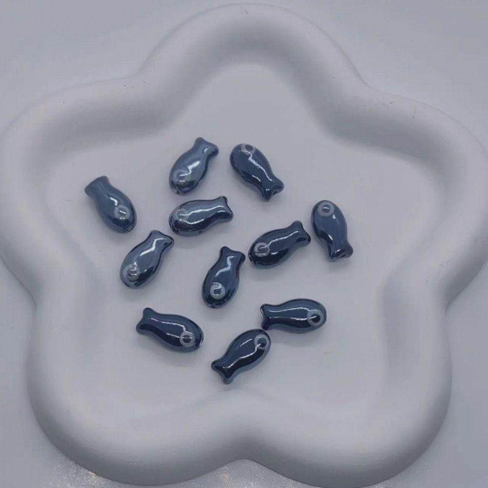10Pcs Handmade Craft Ceramic Spacer Loose Beads Ceramic Jewelry Making Material  Gift