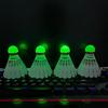 4pcs Light Weight LED Lighting Sport Badminton Night Training LED Glow Shuttlecocks For Outdoor Sports Easy to Use