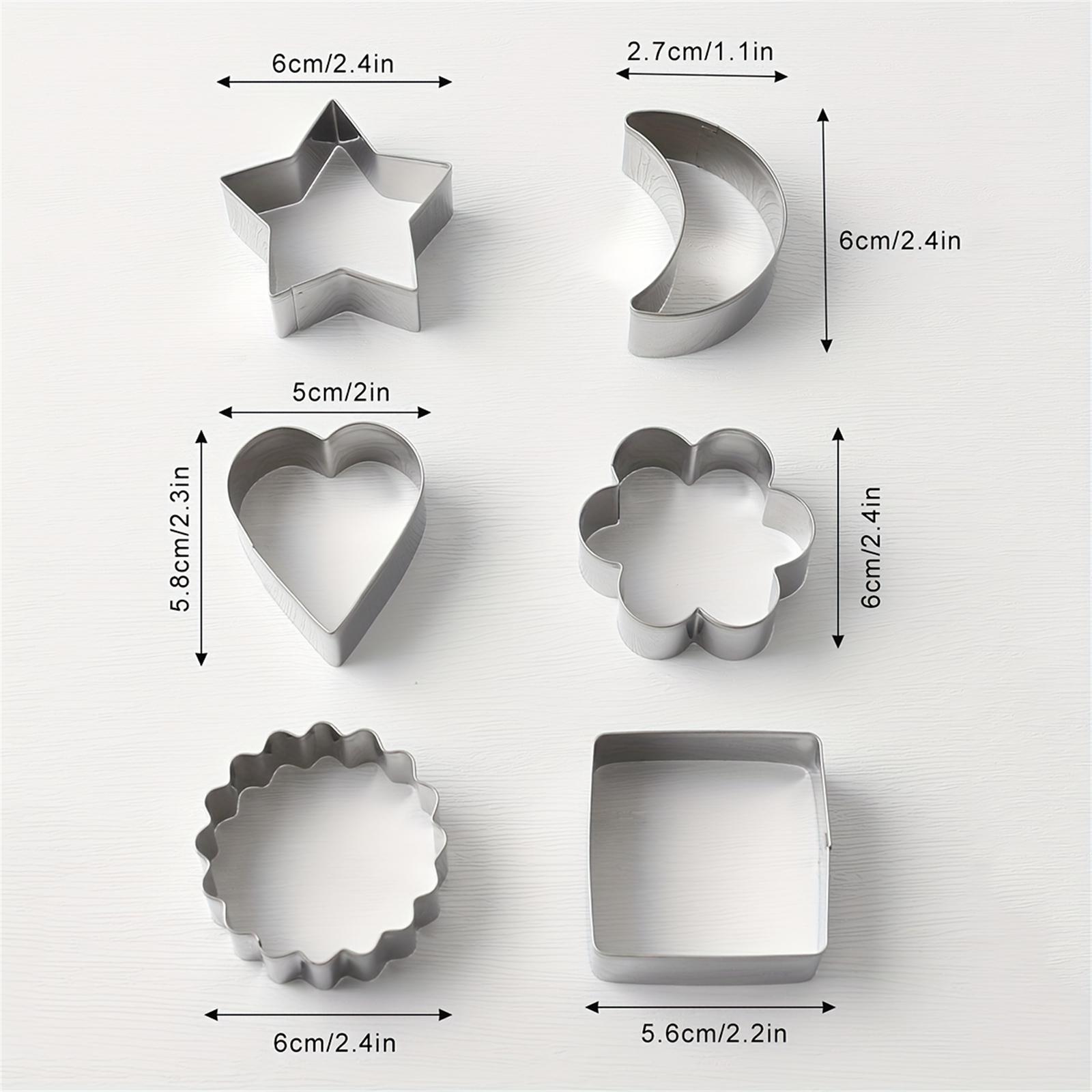 

6-piece Stainless Steel Cookie Cutter Tools One Size
