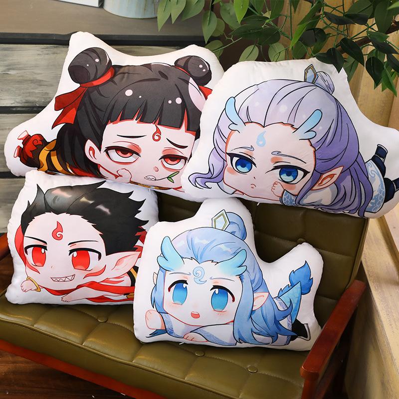 Chinese Animation Nezha Ao Bing Pillow Doll Nezha Doll Two-dimensional Pillow Nezha Devil Child Doll