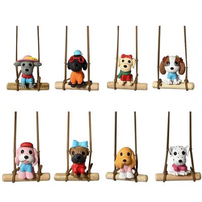Ornamenti Auto Pendente Cane Oscillante Cane Cartone Animato Decorazione Pendente Specchietto Retrovisore Auto Interno Auto Femminile