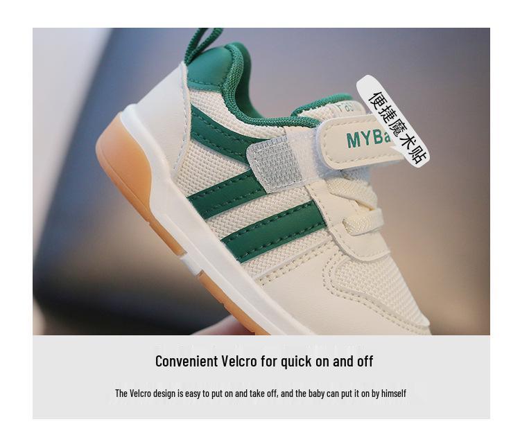 Spring & Autumn Breathable Baby Mesh Sneakers - Non-Slip Soft Sole Shoes for Boys & Girls