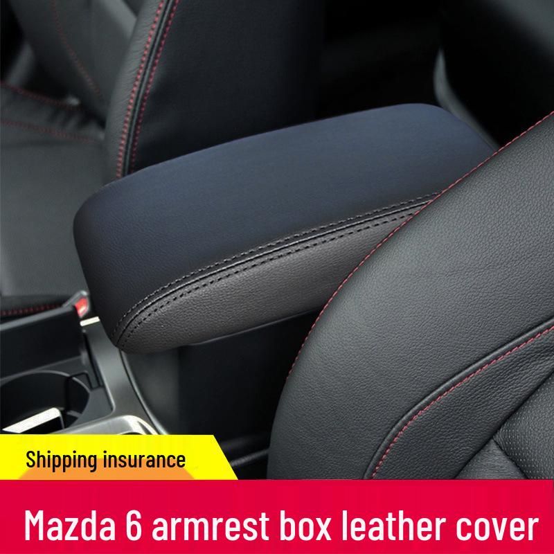 Mazda 6 Center Console Armrest Leather Cover, Fits 2004-2015 Models