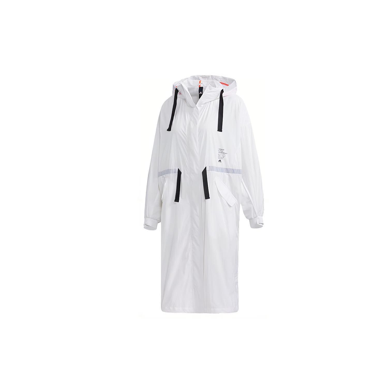 Куртки Adidas Женские Белые С Капюшоном Средние Другое GF0119 XL