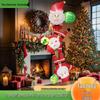 Christmas Bear Inflatable Decoration - Outdoor Holiday Prop with Christmas Tree
