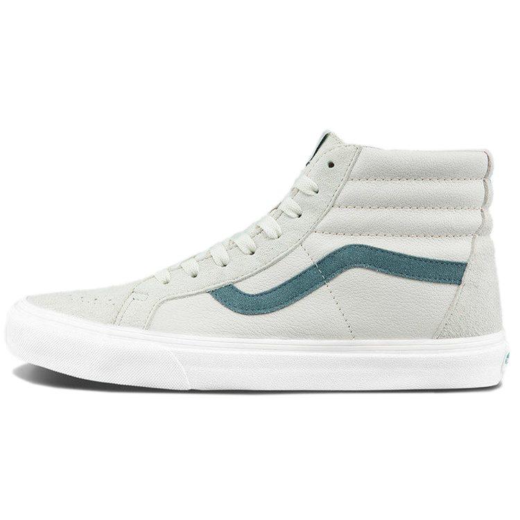 Vans SK8 HI High Top Retro Skate Shoes Unisex Light Grey Light Gray VN0A4U3D5E9
