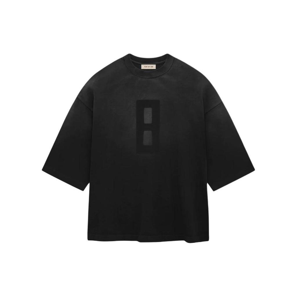 Fear of God 8 Airbrush Tee Black Unisex Tops FG850-070JER-001