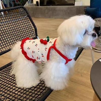 Pet Dresses Cute Little Dog Strap Soft Fashion Pet Clothes Breathable Dog Vest Spring