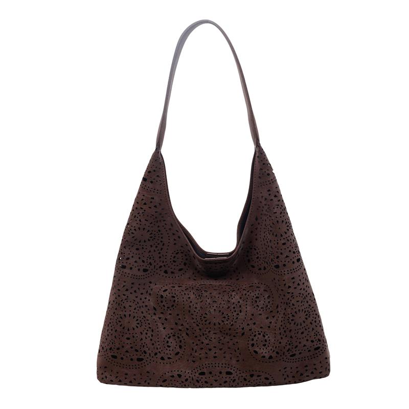 Oxford Solid Color Women's Handbags Large Capacity Hollow Out Women's Bags  Sale 2026 New Autumn Fashi Shoulder Bag