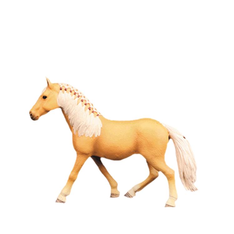 Cross-Border Quarter Horse White Pony Model Toy with Scene Accessories for Early Education