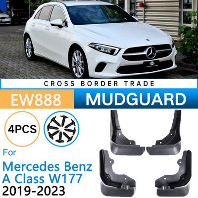 Auto-Kotflügel für Mercedes Benz A-Klasse W177 2022 2023, Vorder- und Hinterräder, Schmutzfänger, Spritzschutz, Schmutzfänger