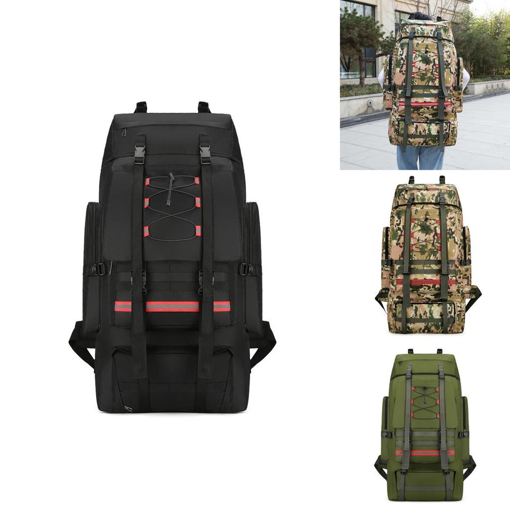Großer Kapazität 130l Campingrucksack Mit Luftpolster-Trägern Und Strapazierfähigem Oxford-Gewebe Für Männer Und Frauen