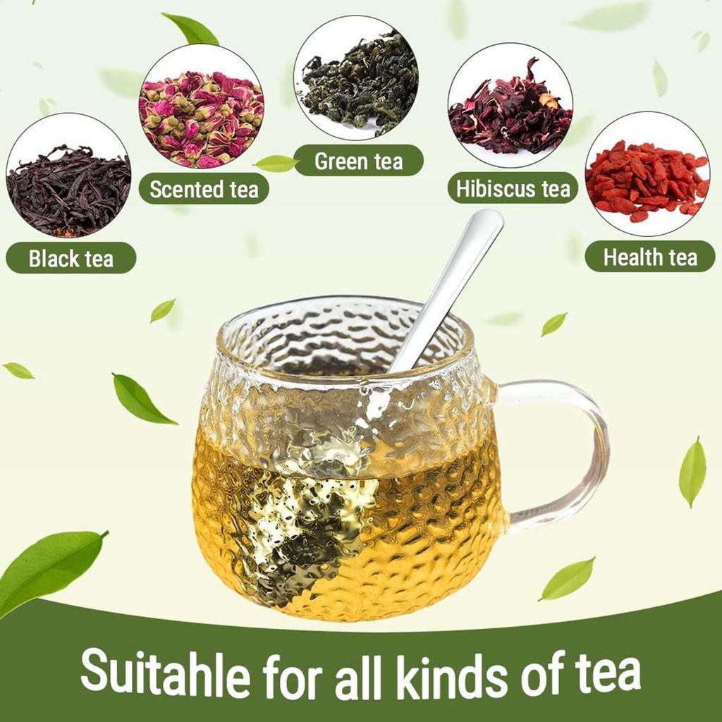 Tea Infuser Spoon Stainless Steel Tea Diffuser Egg Clip Tea Infuser Loose Tea Brewer for Filtering Tea Leaves and Coffee
