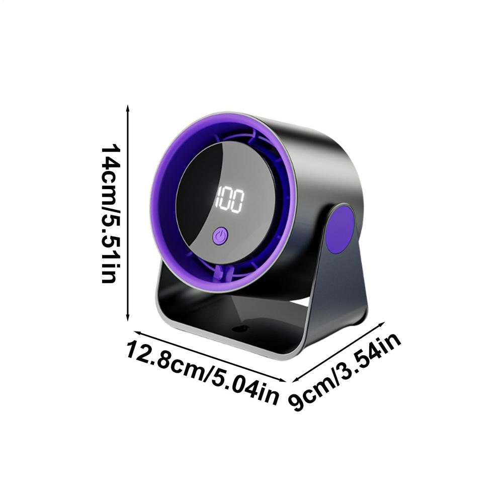 Air Circulator FansPortable Desk Fan Quiet Table Long Lasting Led Display Circulator Cooler Air Blower for Outdoor Travel Dorm