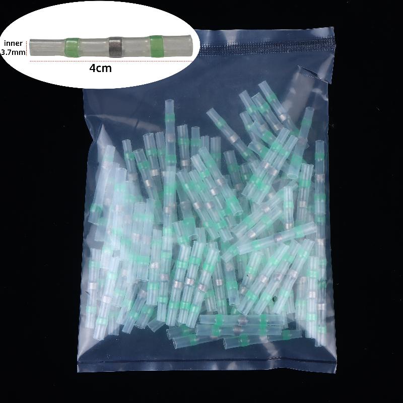100Pcs Waterproof Heat Shrink Tube With Solder Insulation Wire Terminal Connector Heat Shrink Welding Ring Terminal