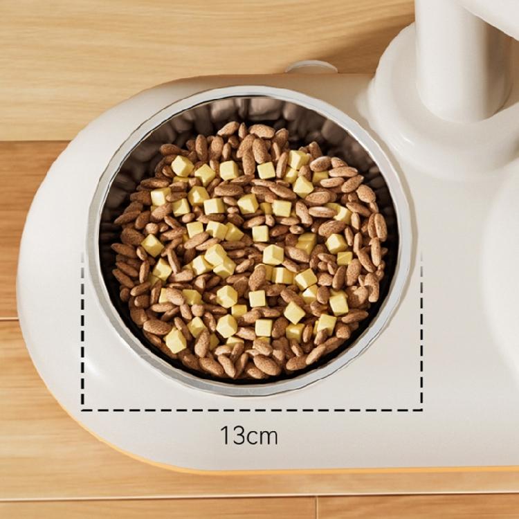 Dog Feeder Puppy Food Water Bowl Double Bowl Height Adjustable Large Capacity