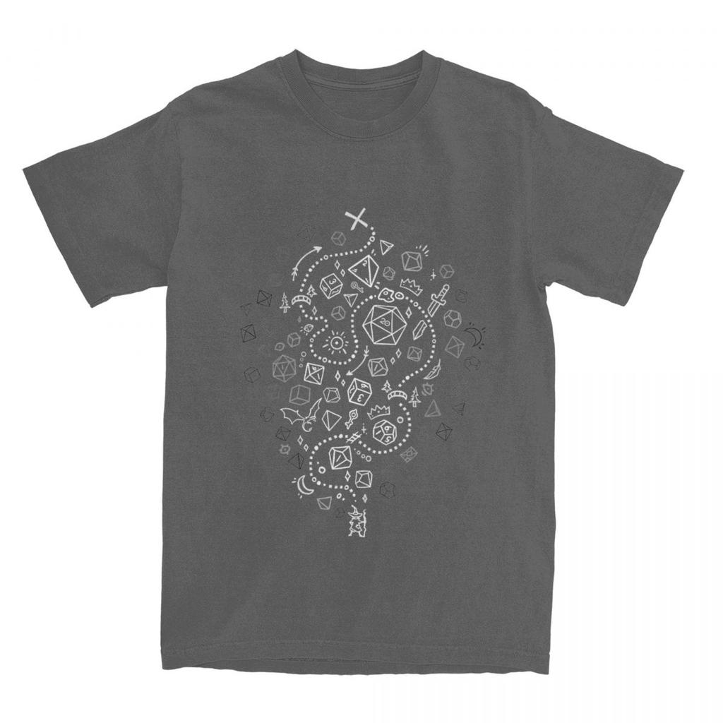 Unisex Womens DnD D Dice The Adventure Begins Shirt Merch Dungeon Dragon Pure Cotton Tops Tshirt Vintage Tees All Seasons