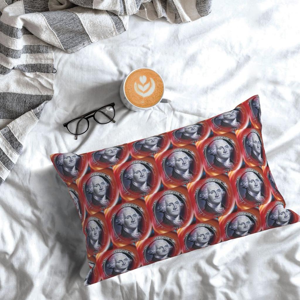 George Washington And Abraham Lincoln Rectangle Pillowcase Cushion Cover Decorative Bedroom Bed Home Comfort Throw Pillow