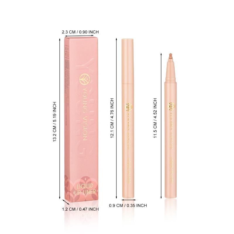YOUNG VISION Matte Liquid Lip Liner Sponge Gourd Head Matte Nude Waterproof Lip Glaze Lippenstiftstift