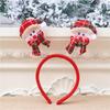 Snowman Christmas LED Headband Red Santa Hairband Snowman LED Light Headband  New Year's Eve
