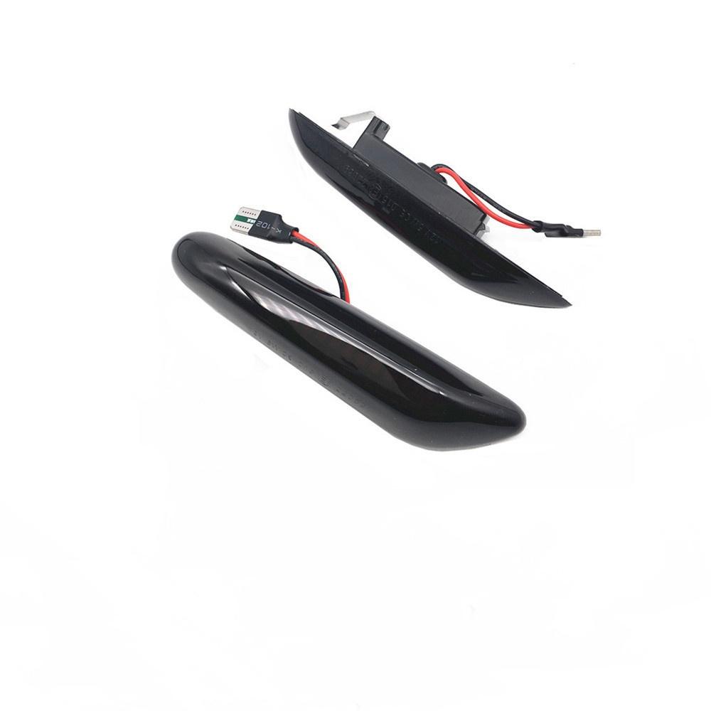 2PCS Smoke Lens Dynamic Flowing LED Turn Signal Side Marker Light Blinker Lamp for BMW E90 E91 E92 E93 E60 E87 E82 E46