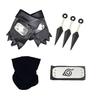 Available: Kakashi Mask, Naruto Kunai & Shuriken, Konoha Headband Set