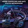 For Ps4 Ps5 Xbox Computer Pc Gamer Headset Wired 3.5mm Headphones Led Hifi Stereo Bass Gamer Headphone With Noise Canceling Mic