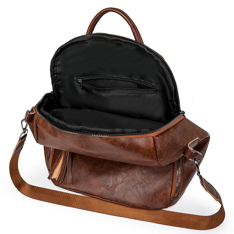 2025 New Designer Backpack Women High Quality Leather Backpacks School Bags for Teenagers Girls Large Capacity Travel Backpack