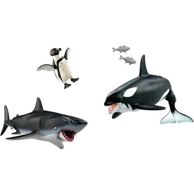 Takara Tomy Ania AA-02 Ocean Creature Hunter Set Animal Dinosaur Toy for Ages 3 and Up