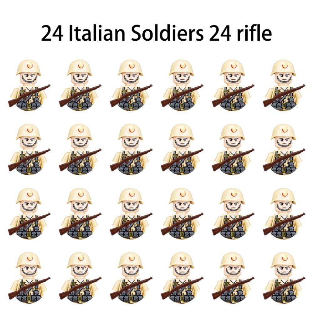 WWII Infantry Military Soldier War National Army Mini Gun Weapon Models Building Blocks Building Blocks Toys for Kids