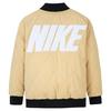 Nike Down Jacket With Embroidered Letter Logo Zipper Short Sleeve Kids Jackets Khaki NY2242028PS-003