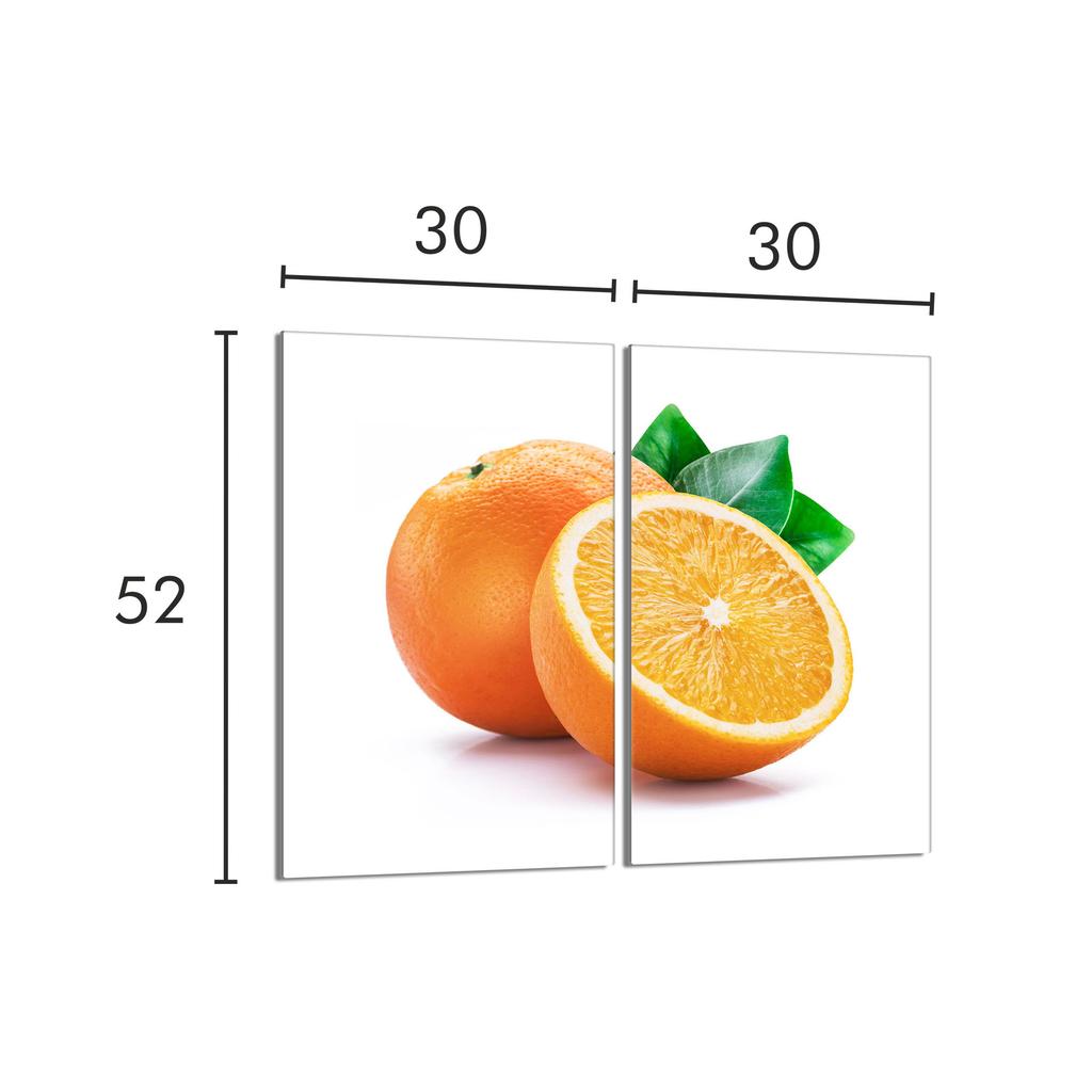 Szklana Płyta Ochronna Na Kuchenkę 2x30x52 Owoce