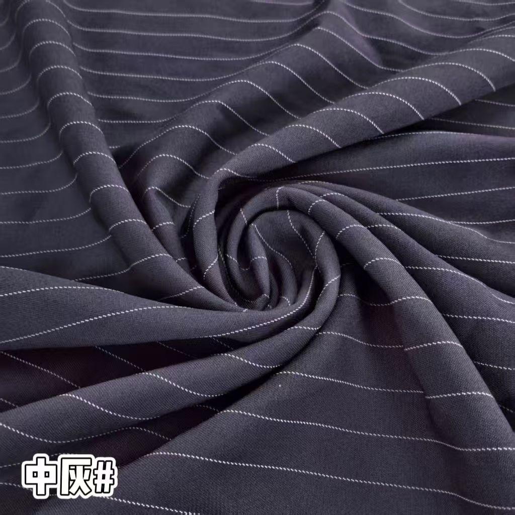 Klassischer Streifenanzugstoff Knitterfest pro Meter für Hosen Röcke Uniformen DIY Nähstoff Hängend Elastizität Weiß Rot