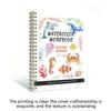 Marine Animal Theme Watercolor Practice Book Spiral Bound Painting Notebook  Beginner Learning