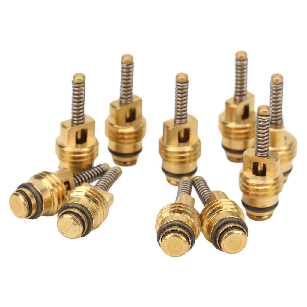 20 Pcs Air Conditioning Valve Core Aluminum Alloy Copper Automotive AC High Pressure Valve Cores