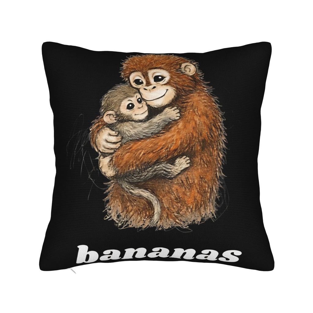 Pillow Case Cuddle Therapy Love You More Punch Monkey Baby Makak Cute Comfy Pillow Cover For Car Home Decor Cute Pillowcases