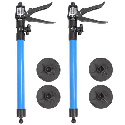 2 Set Adjustable Support Pole 50?115cm Non Slip Universal Bases Alloy Steel Cabinet Telescopic