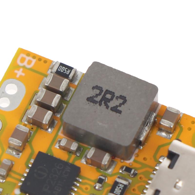 2S Bms Mini Lithium-Ion 18650 Battery Charging Boost Converter Module Type-C Qc Fast Charge Board With Balanced/Indicator