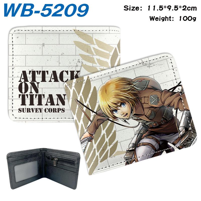 Attack on Titan Geldbörse Anime Bi-Fold Kartenhalter Eren Levi Kurze Geldbörse 1 Stück