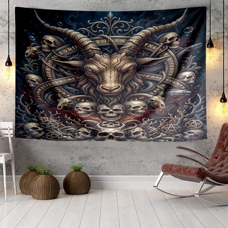 Dark Ritual Symbols Tapestry Room Decoration Wall Hanging for Living Room Bedroom, Dormitory, Birthday and Christmas Gifts