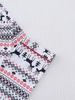 Women's Christmas Printed Pajamas: Lapel Long Sleeve Cardigan with Long Pants, Suitable for All Seasons in European and American Styles.