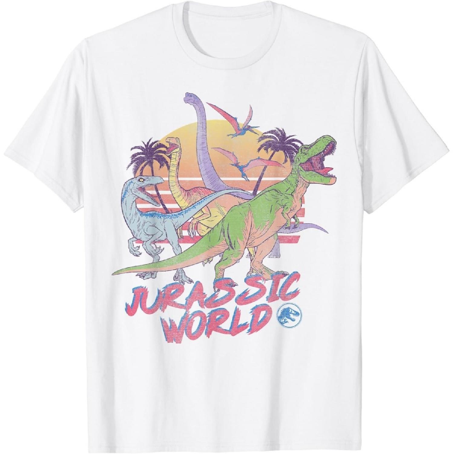 Jurassic World Dino Sunset Group T-Shirt XXXXXL белый