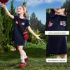 ASK JUNIOR Girls' Summer Peter Pan Collar Short Sleeve Dress