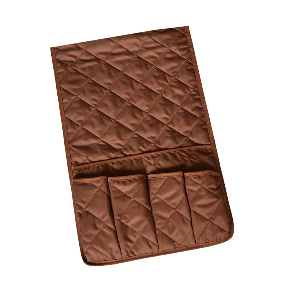 Space Saver Waterproof Sofa Couch Chair Armrest Organizer Holder, Multi- Use - Coffee, 90x34cm