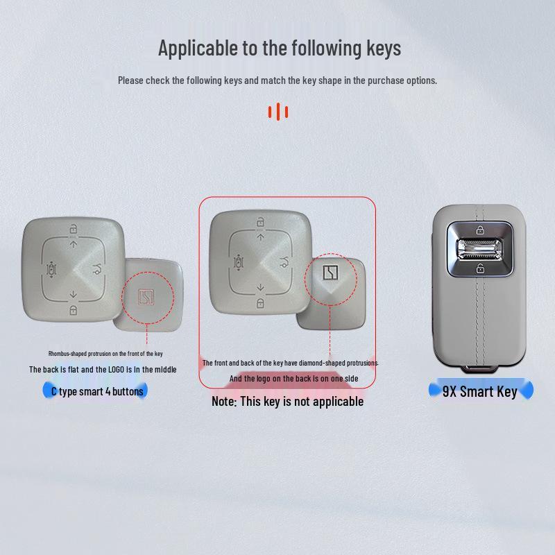 Zeekr 001 Key Case: MIX/009/9X Remote Protective Shell with Zinc Alloy