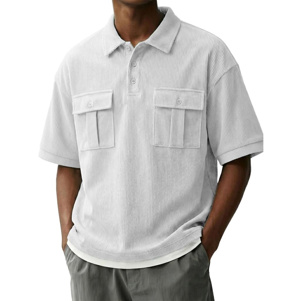 Men's Casual  Lightweight Breathable Short-Sleeve Top