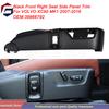 39866792 Front Seat Right Side Button Cover Panel Trim Cover Black For Volvo S60 05-09 XC90 05-14 S80 V70